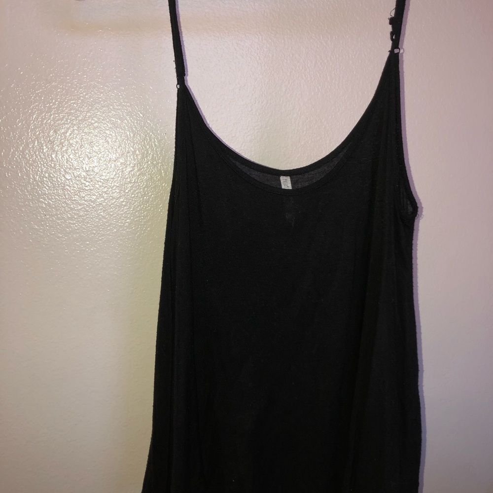 Black Spaghetti Strap Tank Top